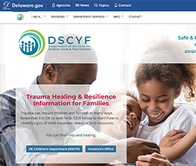 Image of the Department of Services for Children, Youth, and Their Families Website