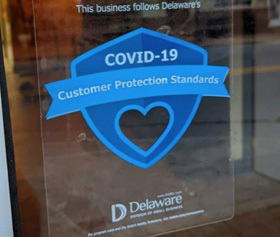 Image of the Delaware Division Small Business Customer Protection Standards Shield